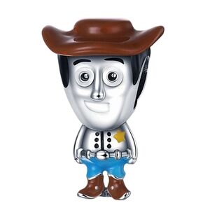 🎆LINX DISCONTINUED Disneys  Silver Woody Toy Story Cowboy Bracelet Charm